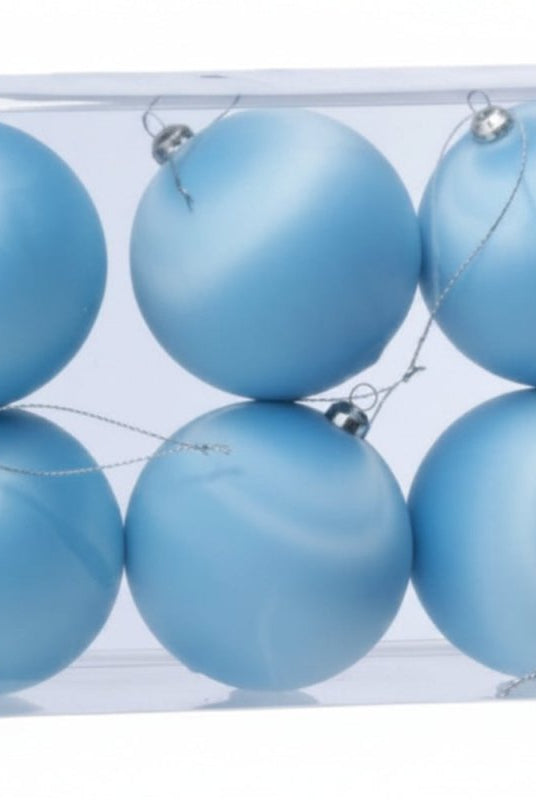 Shop For 3.75in Satin Finish Ornament Ball: Sky Blue (Box of 6)