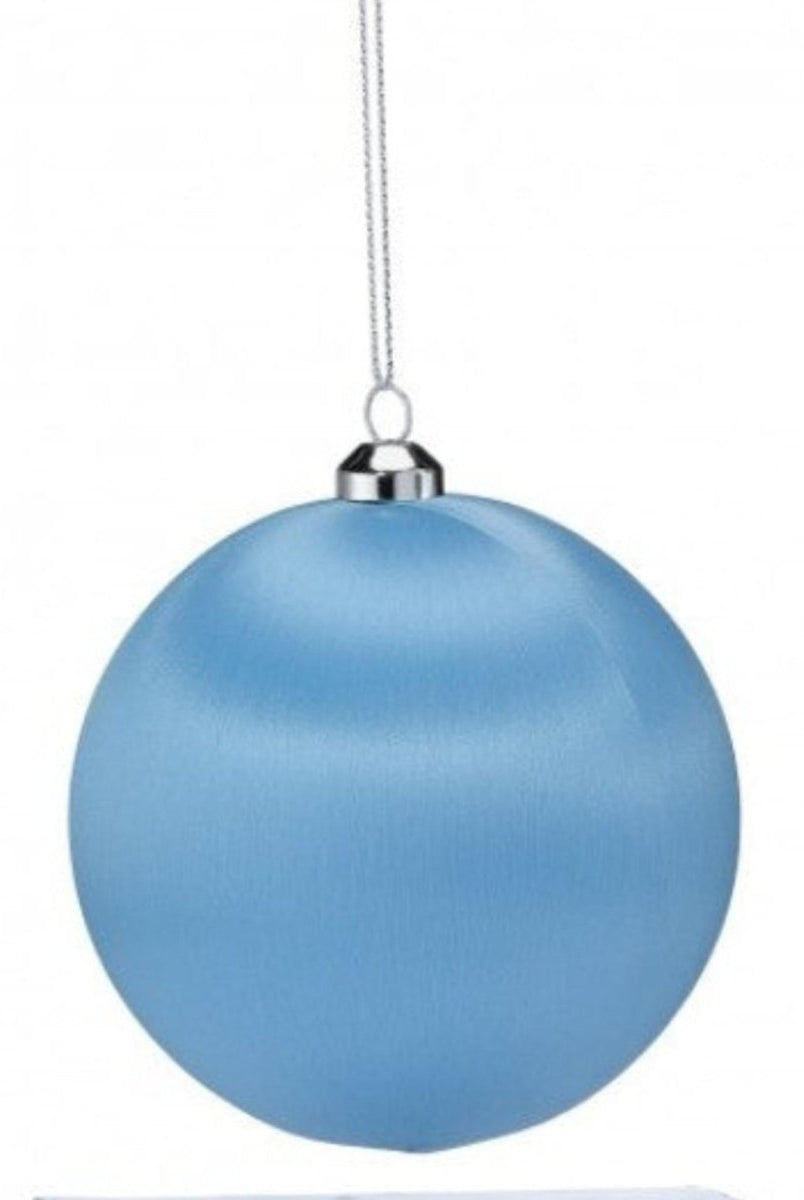 Shop For 3.75in Satin Finish Ornament Ball: Sky Blue (Box of 6)