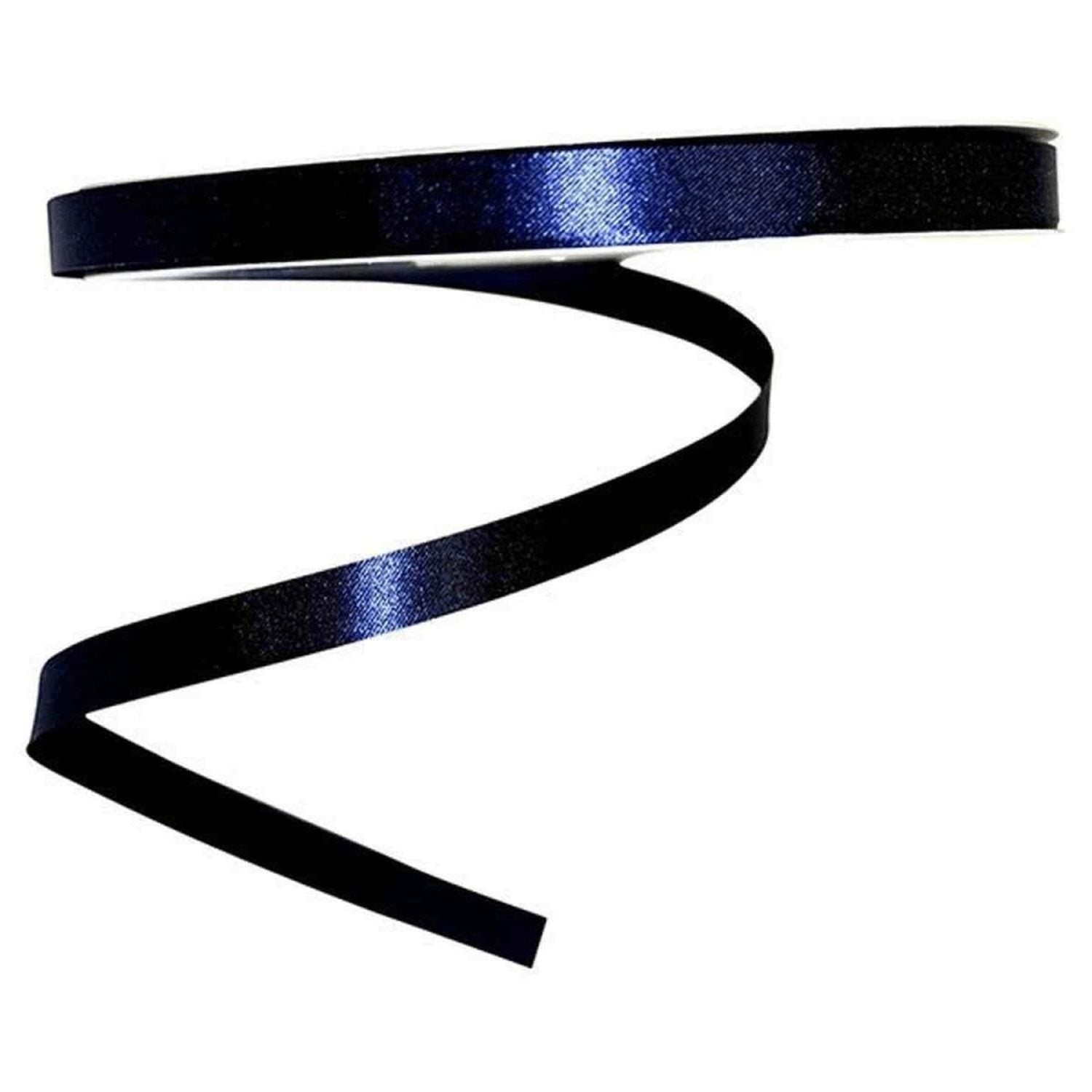 Shop For 3/8 inch Satin Non - Wired Ribbon: Navy (100 Yards)