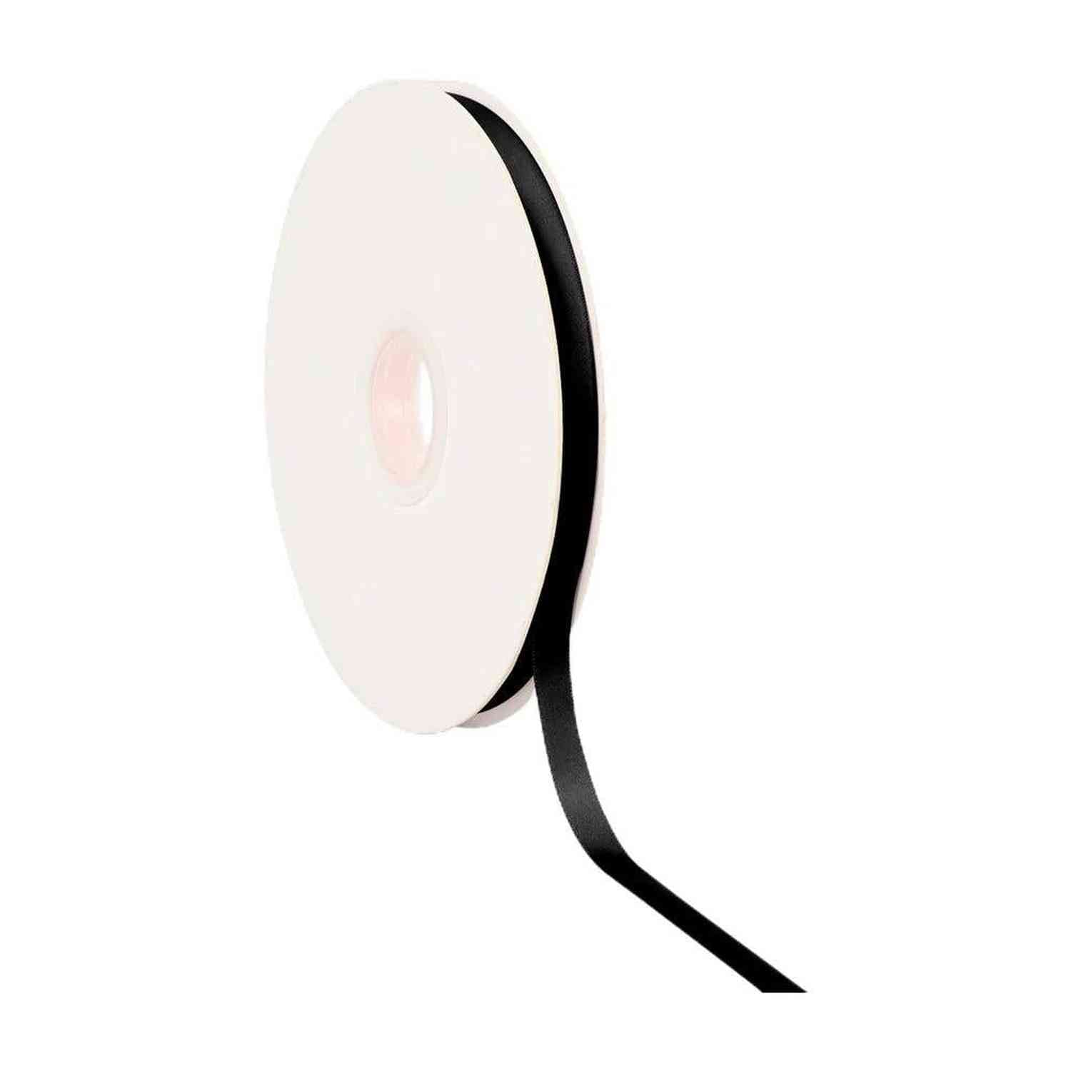 Shop For 3/8in Double Face Satin Ribbon: Black (100 Yards)