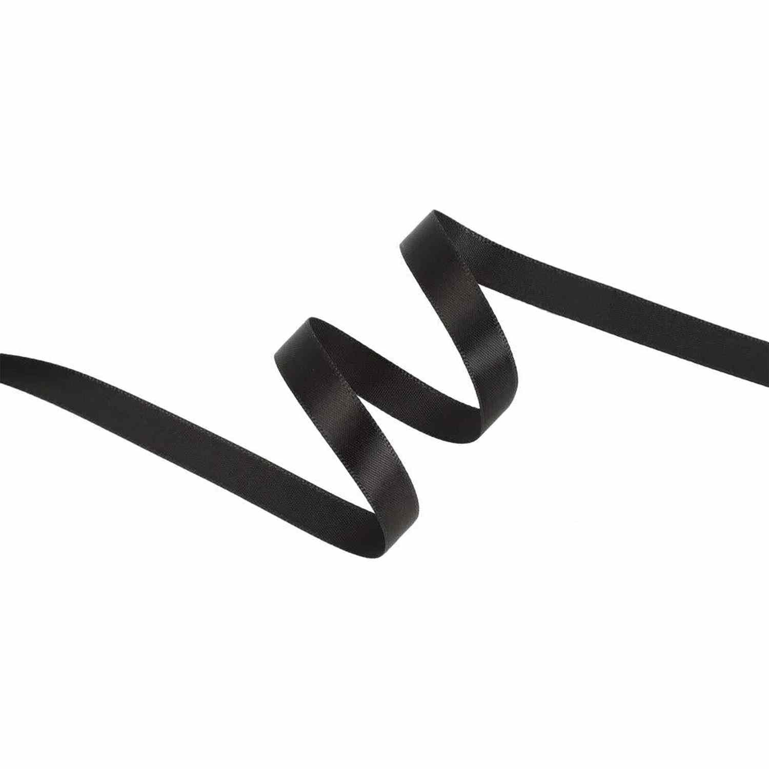 Shop For 3/8in Double Face Satin Ribbon: Black (100 Yards)