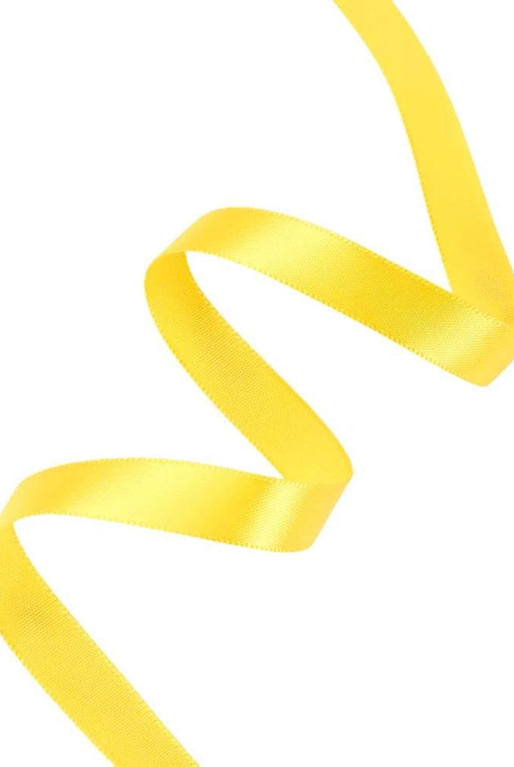 Shop For 3/8in Double Face Satin Ribbon: Yellow (100 Yards)