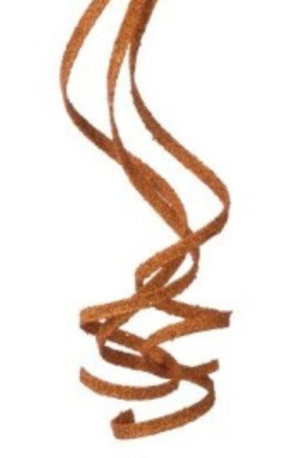 39" Glitter Loop Ribbon Spray: Orange
