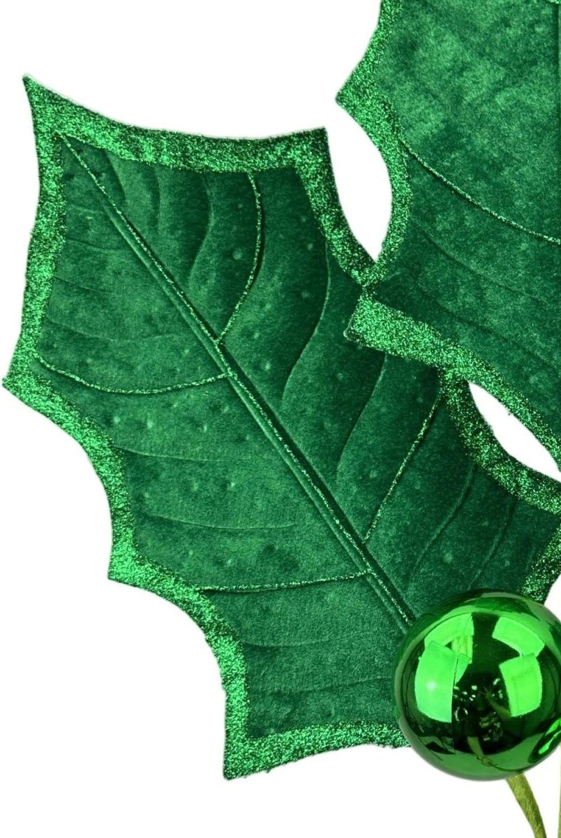 Shop For 39" Holly Leaf Spray: Green