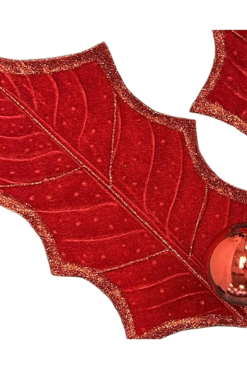 Shop For 39" Holly Leaf Spray: Red