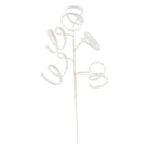 Shop For 39" Iridescent Curly Hanging Spray: White/Silver