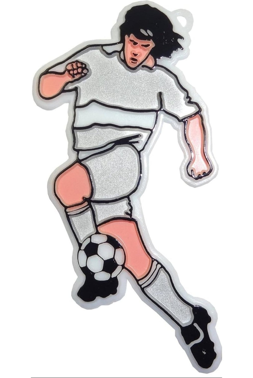 Shop For 3in Soccer Player Charm: Silver/White