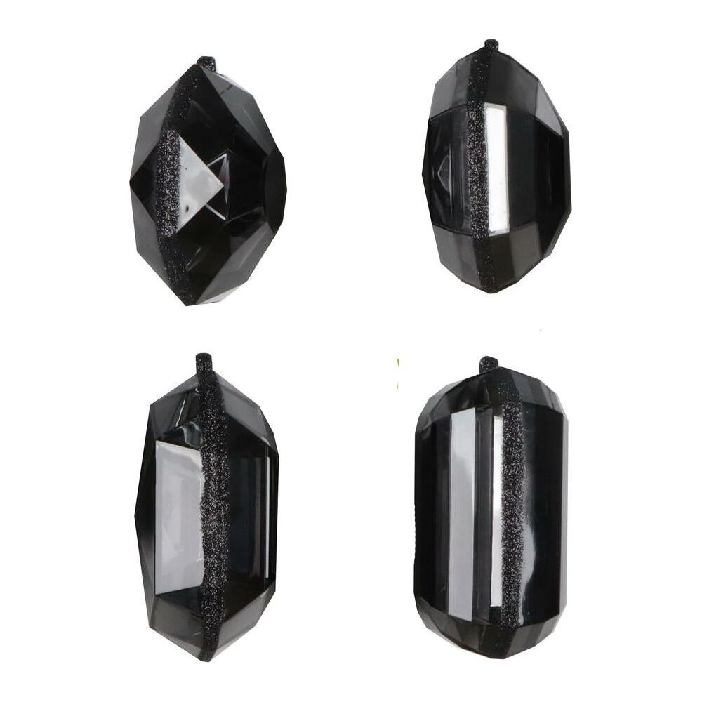 Shop For 4 - 5" Acrylic Jewel Assortment Ornament: Black (Set 4)