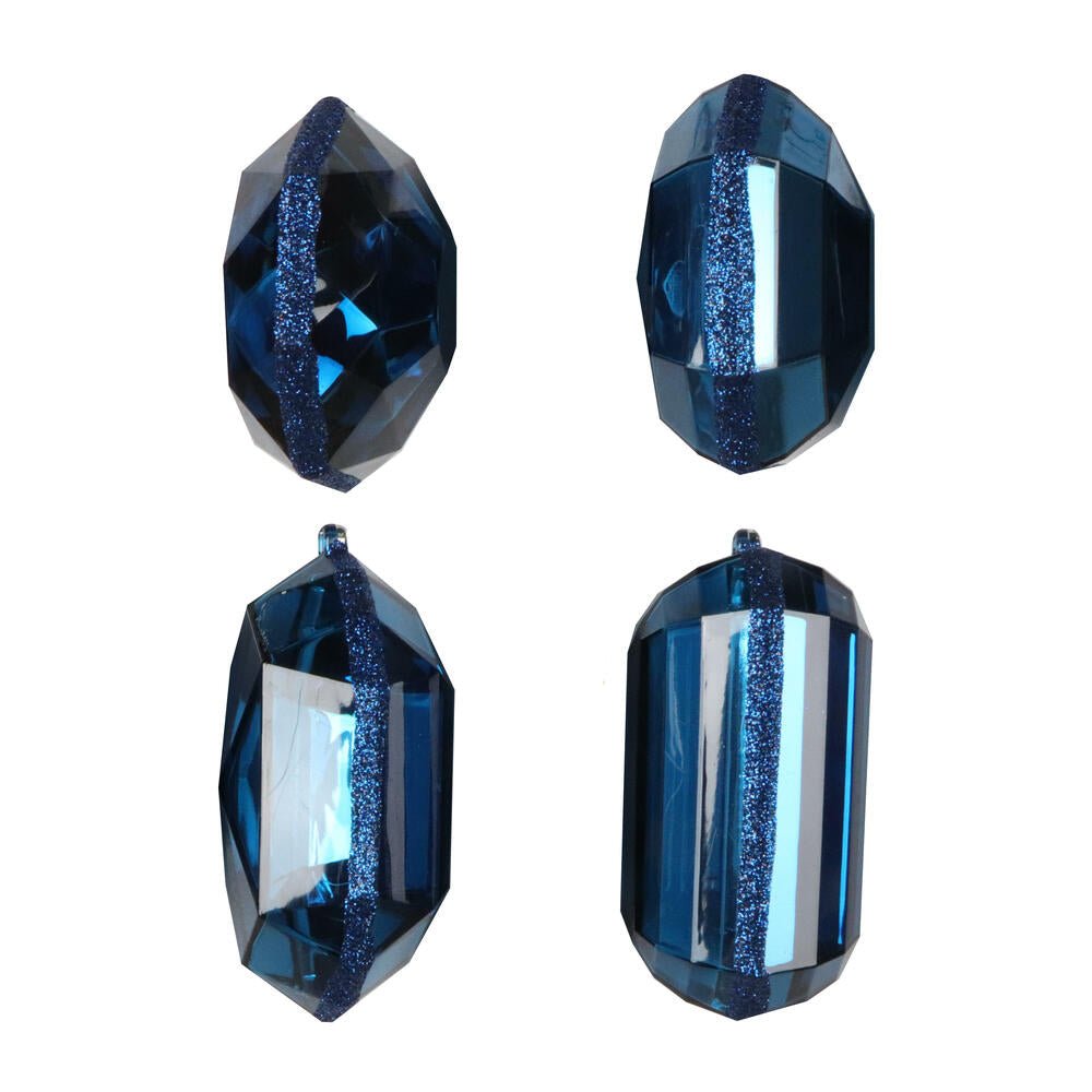 Shop For 4 - 5" Acrylic Jewel Assortment Ornament: Midnight Blue (Set 4)