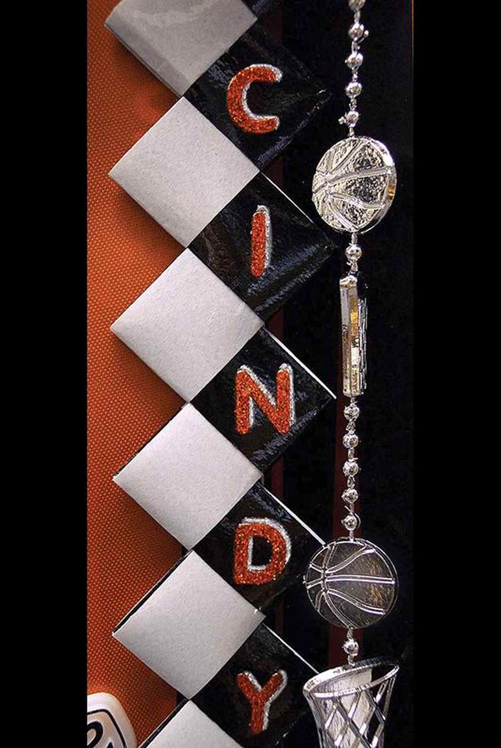 Shop For 4' Basketball Garland Metallic Silver
