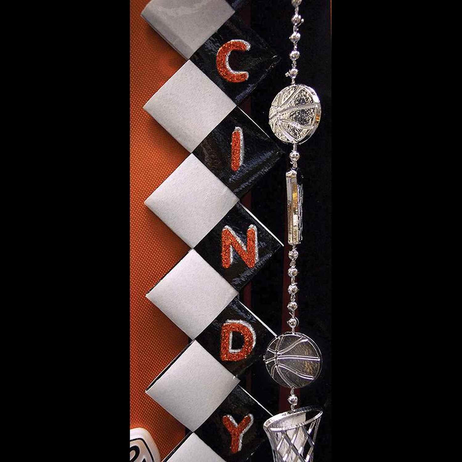 Shop For 4' Basketball Garland Metallic Silver