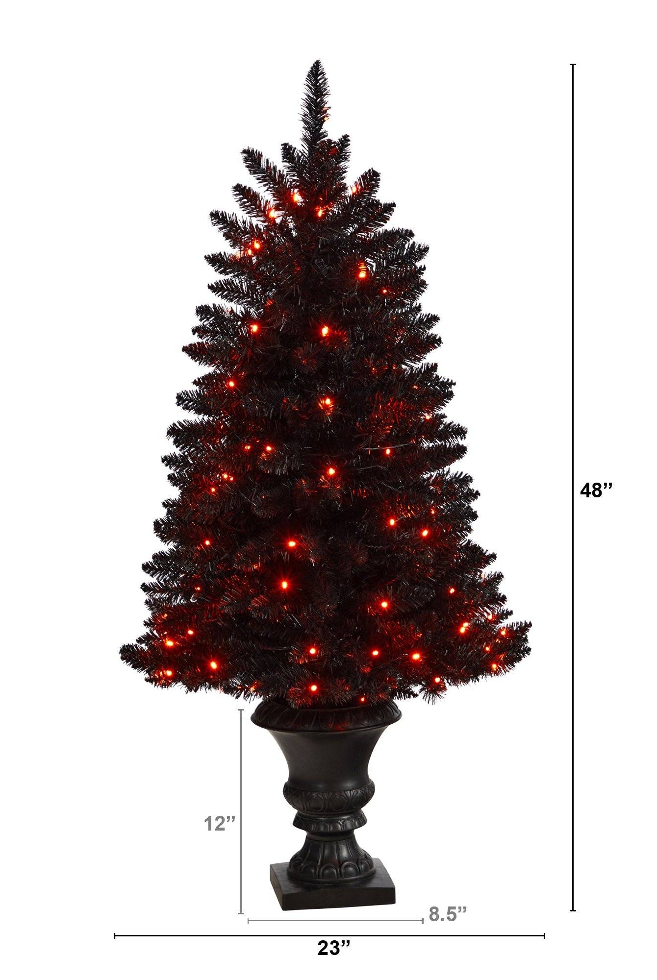 Shop For 4’ Black Halloween Artificial Christmas Tree