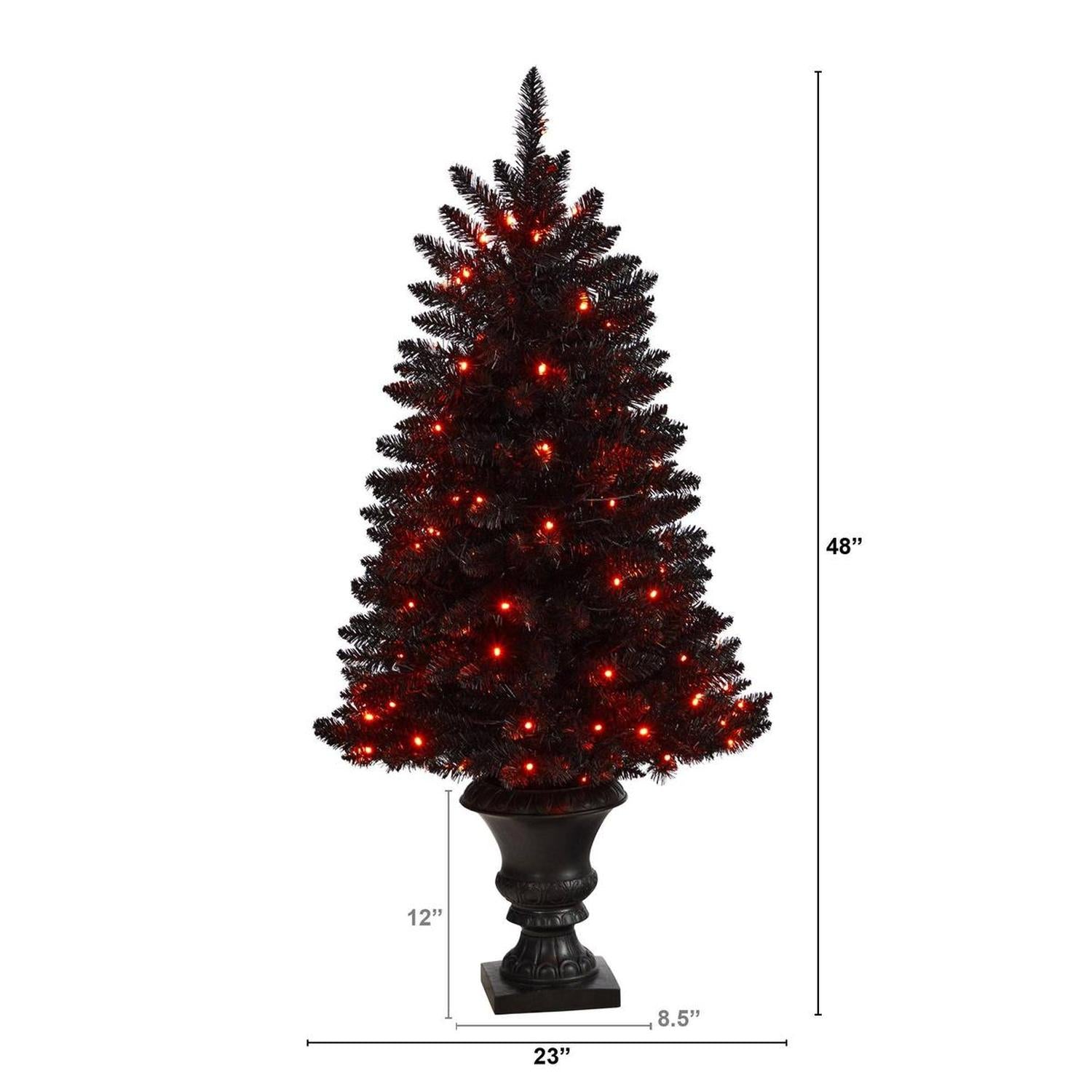 Shop For 4’ Black Halloween Artificial Christmas Tree