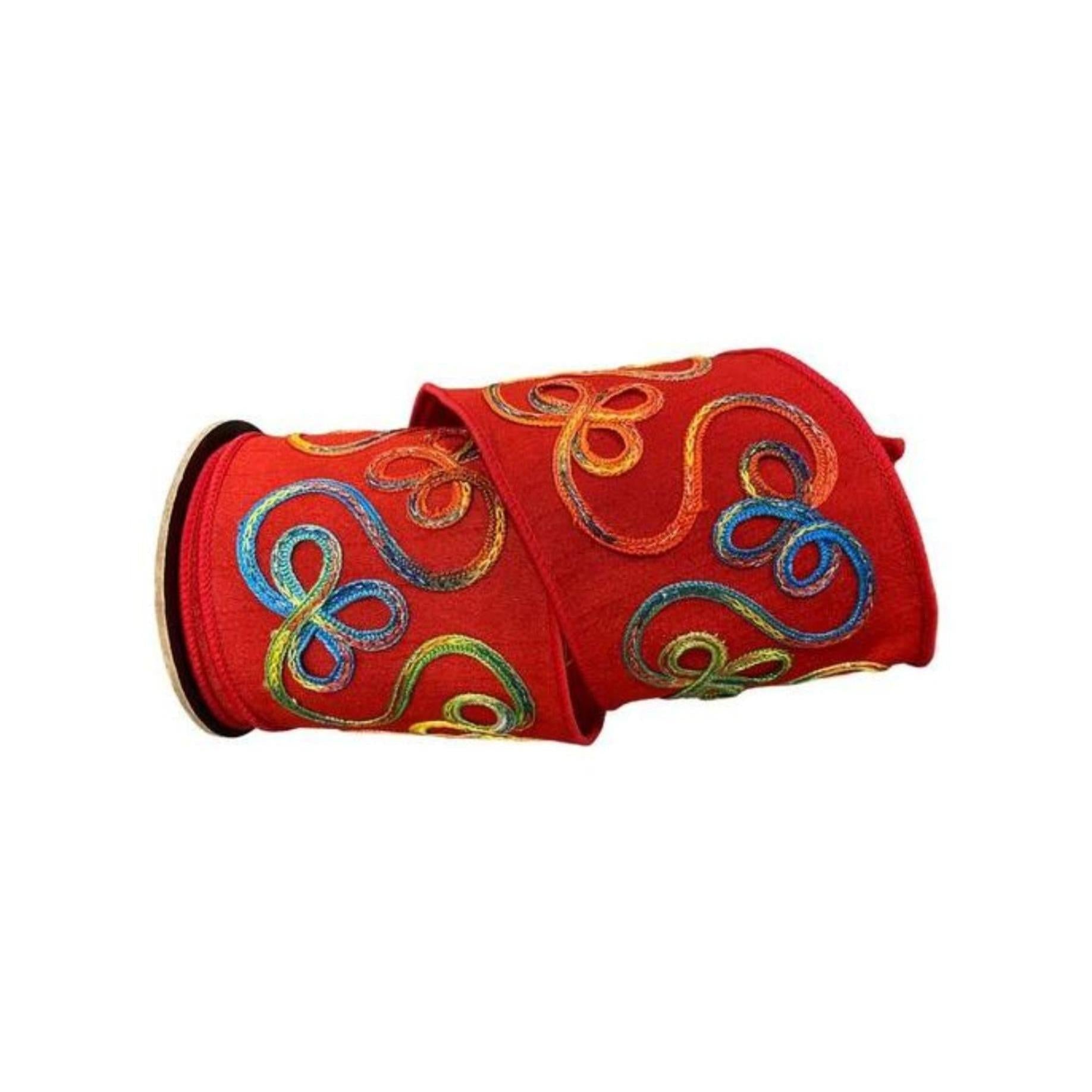 Shop For 4" Candy Loop Ribbon: Red (10 Yards) at Michelle's aDOORable Creations