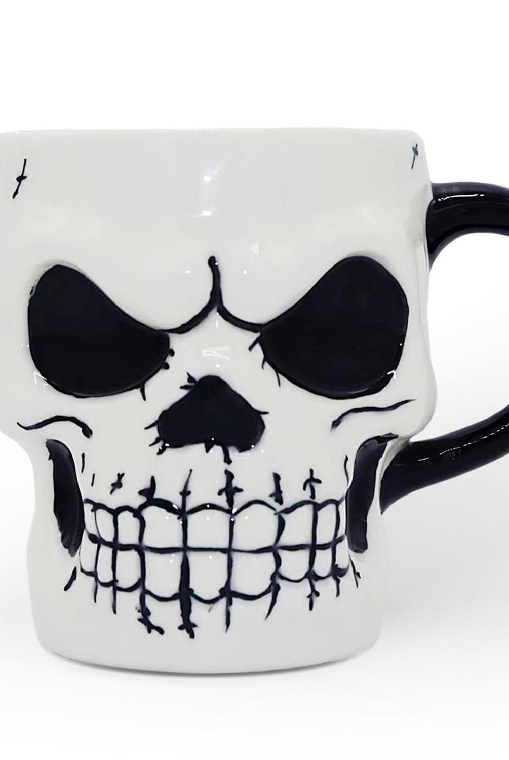 4" Classic Skeleton Face Spook Mug