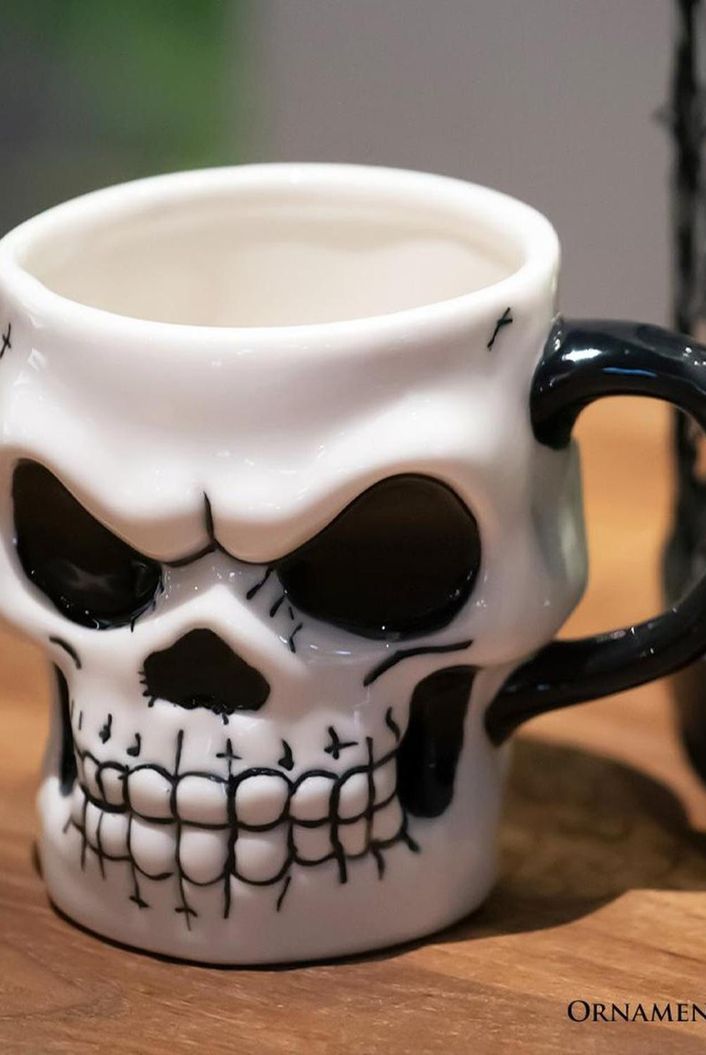 4" Classic Skeleton Face Spook Mug