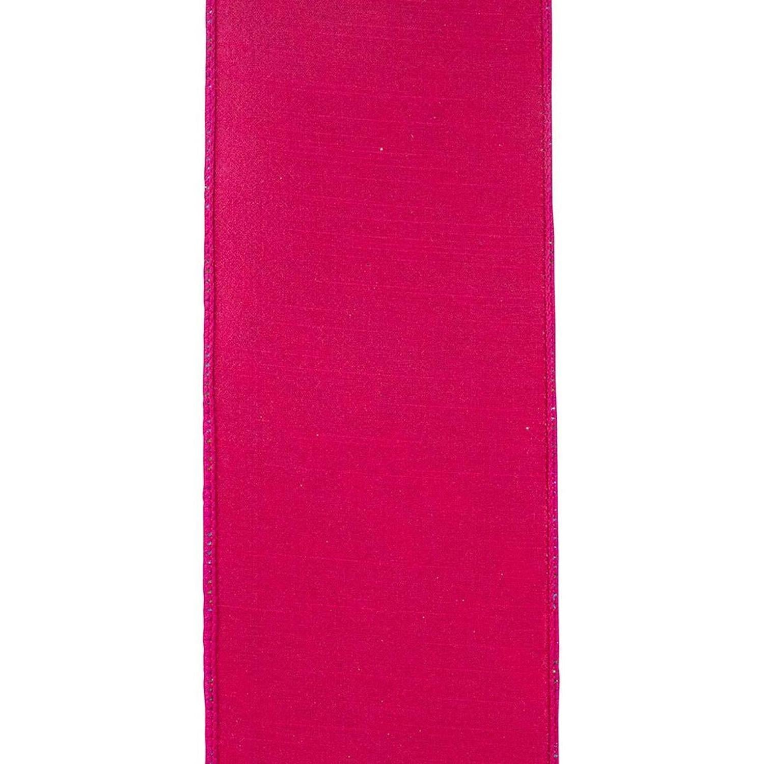 4" Deluxe Bright Plaid Ribbon: Fuchsia (5 Yards)