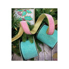 Shop For 4" Dupion Pastel Holly Embroider Ribbon: White (5 Yards)