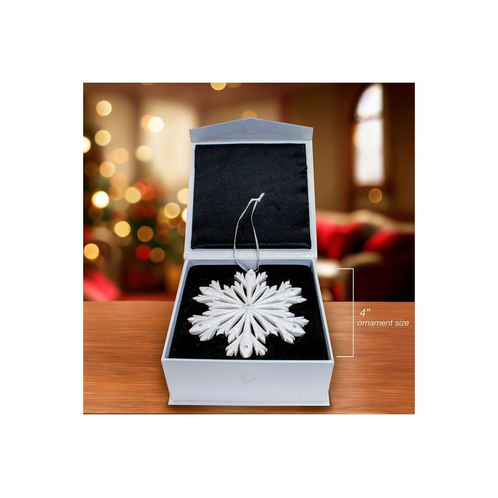 Shop For 4" Elegant Snowflake Ornament with Swarovski