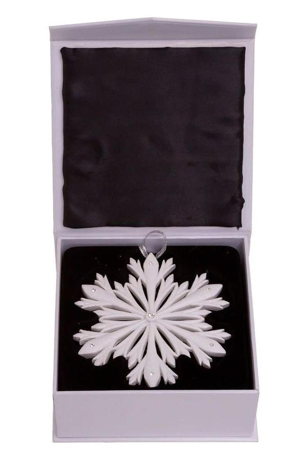 4" Elegant Snowflake Ornament with Swarovski