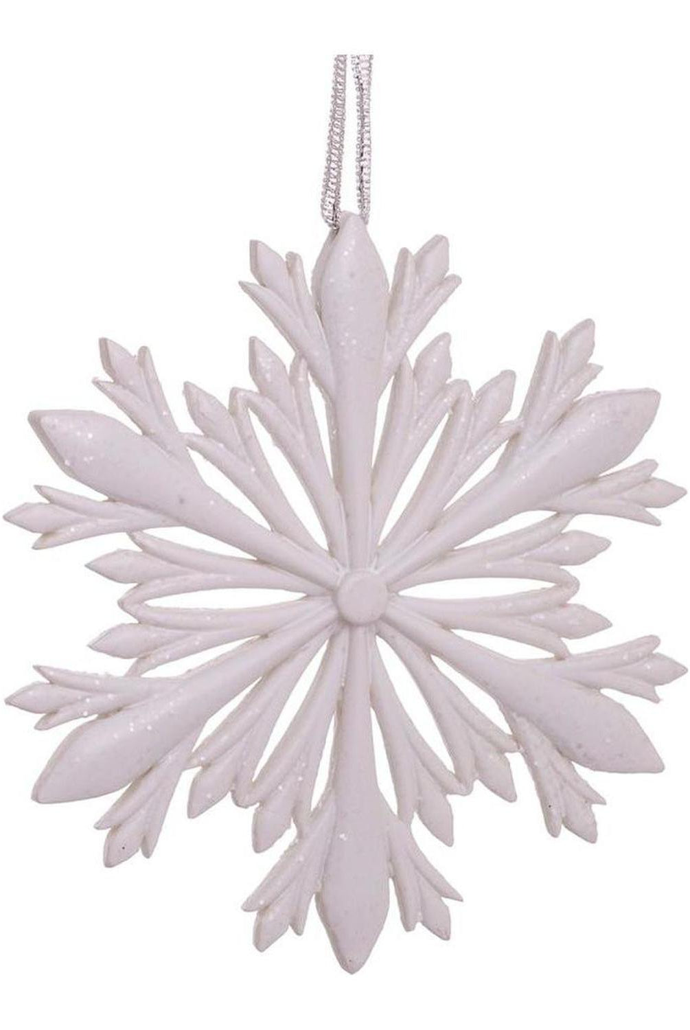 4" Elegant Snowflake Ornament with Swarovski