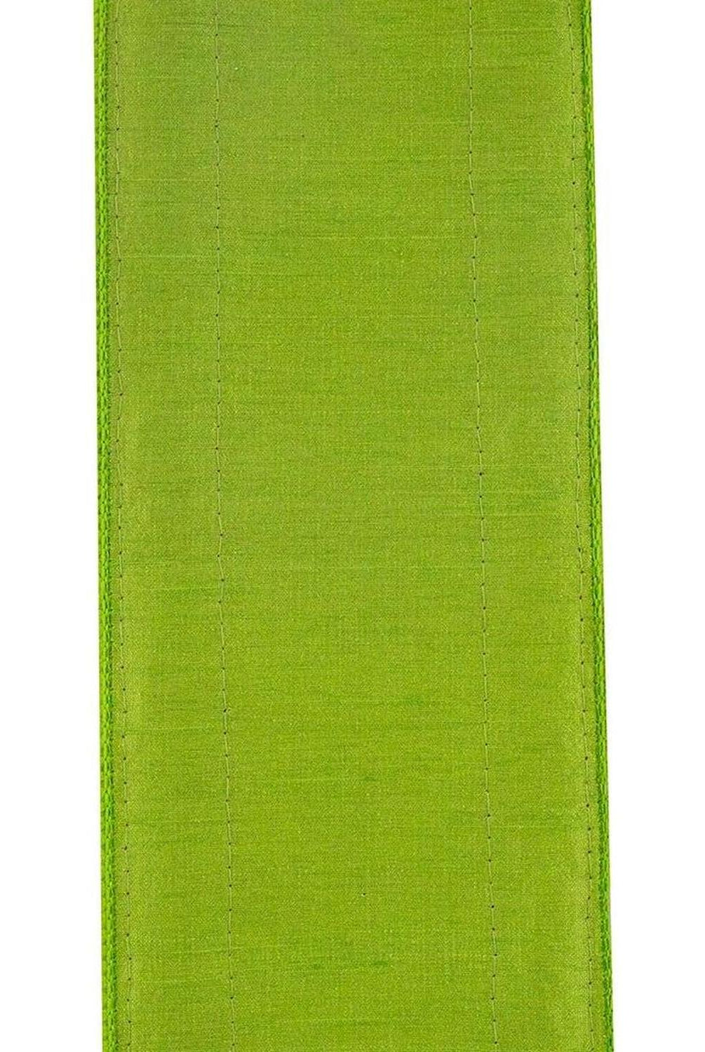 Shop For 4" Glitter Edge Dupioni Ribbon: Lime/Pink (5 Yards)