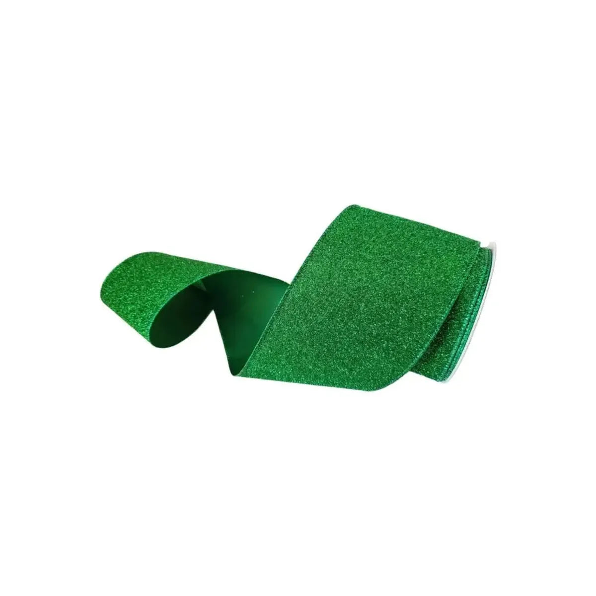 Shop For 4" Glitter Magic Ribbon: Emerald Green (10 Yards)