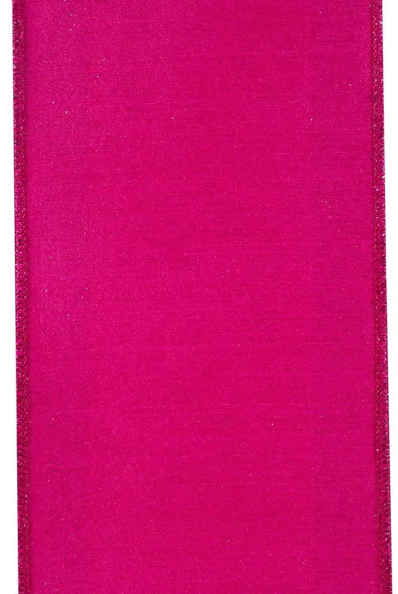 Shop For 4" Glitter Stripe Dupioni Ribbon: Fuchsia (5 Yards)