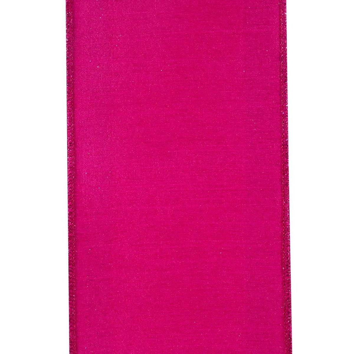 Shop For 4" Glitter Stripe Dupioni Ribbon: Fuchsia (5 Yards)