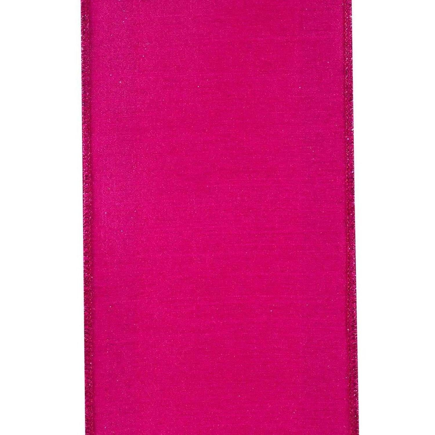 Shop For 4" Glitter Stripe Dupioni Ribbon: Fuchsia (5 Yards)