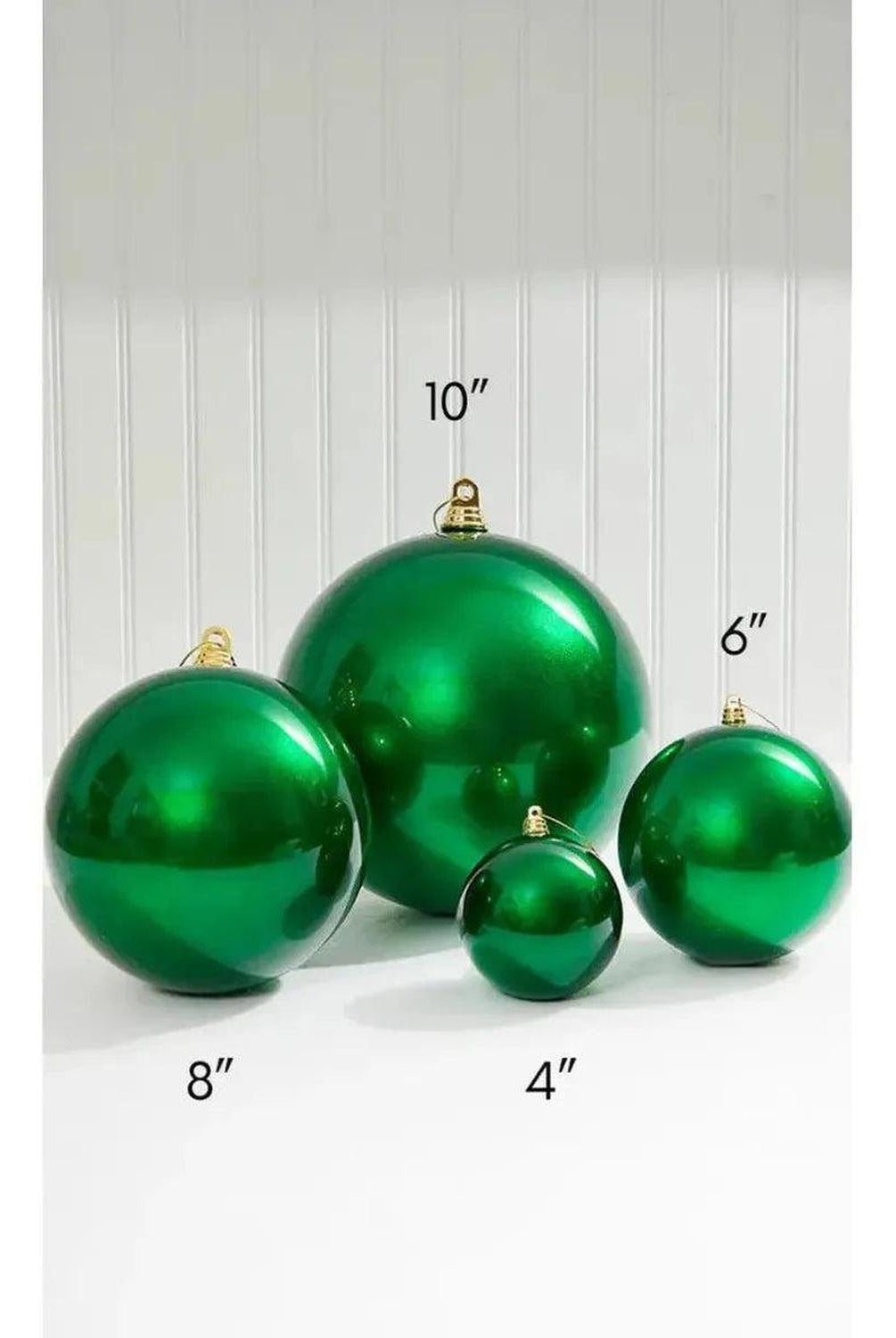 4" Green Candy Apple Ball Ornament