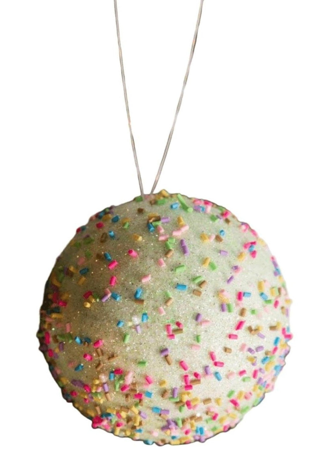4” Green Sprinkle Ball Ornament