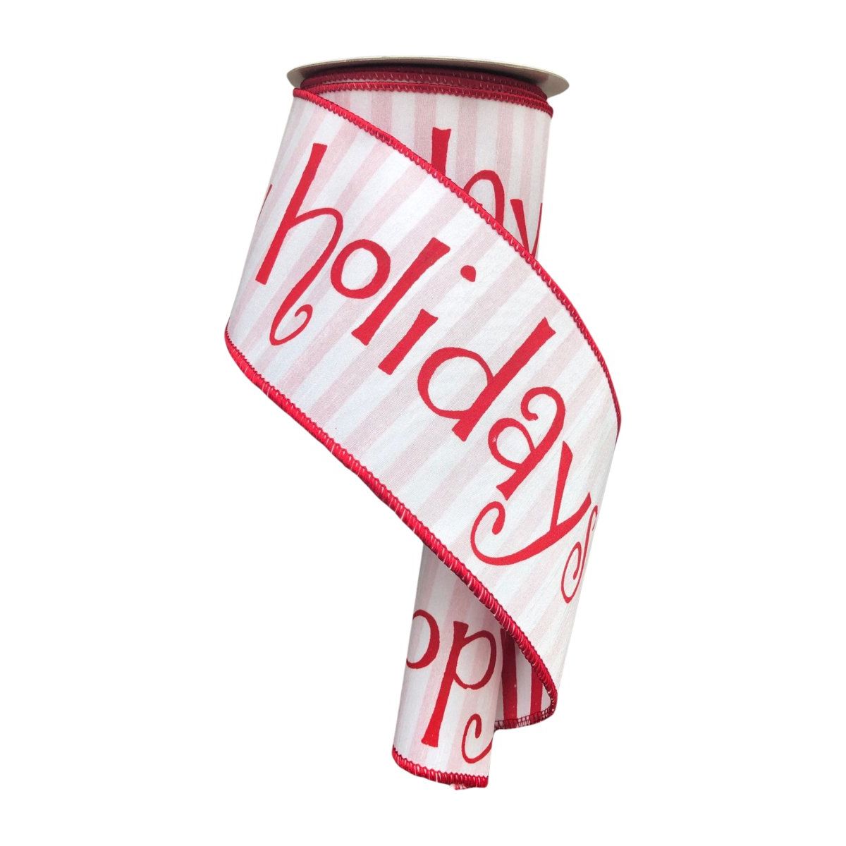 Shop For 4" Happy Holidays Ribbon: Red/White (10 Yards)