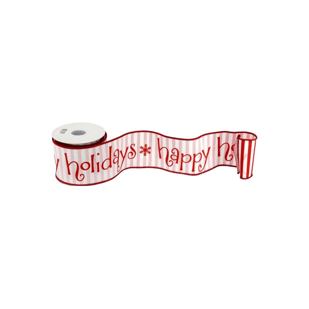 Shop For 4" Happy Holidays Ribbon: Red/White (10 Yards)