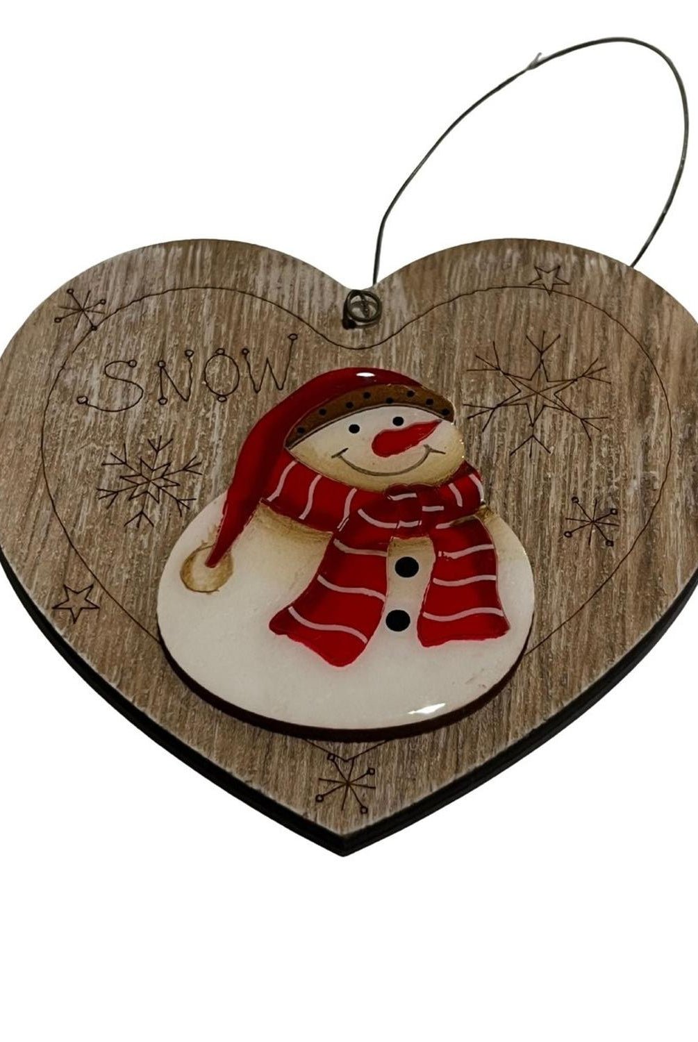 4" Holiday Wood Ornaments (Asst)