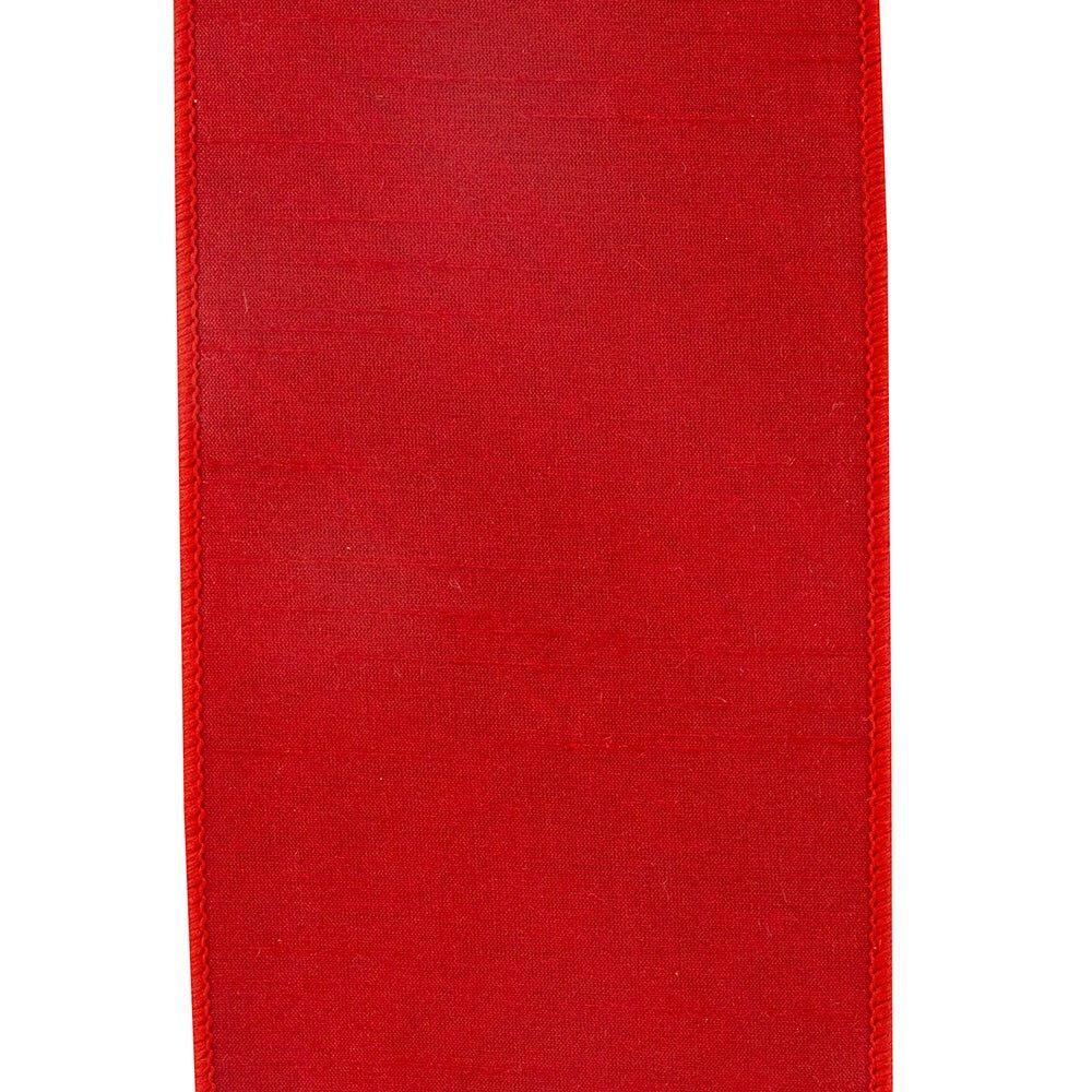 Shop For 4 in Plaid Dupioni Classic Ribbon: Red (5 Yards)
