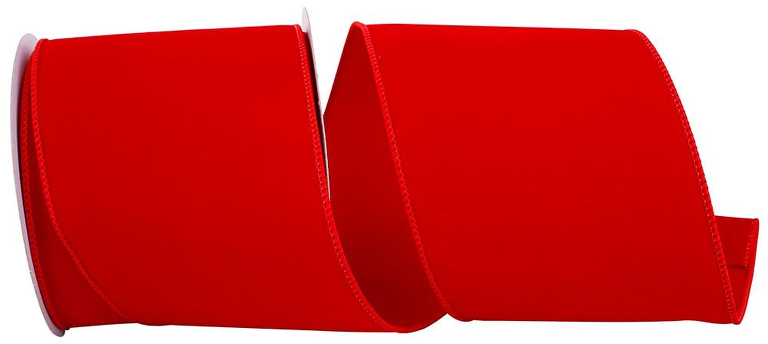 Shop For 4 inch Value Velvet Ribbon: Red (10 Yards)