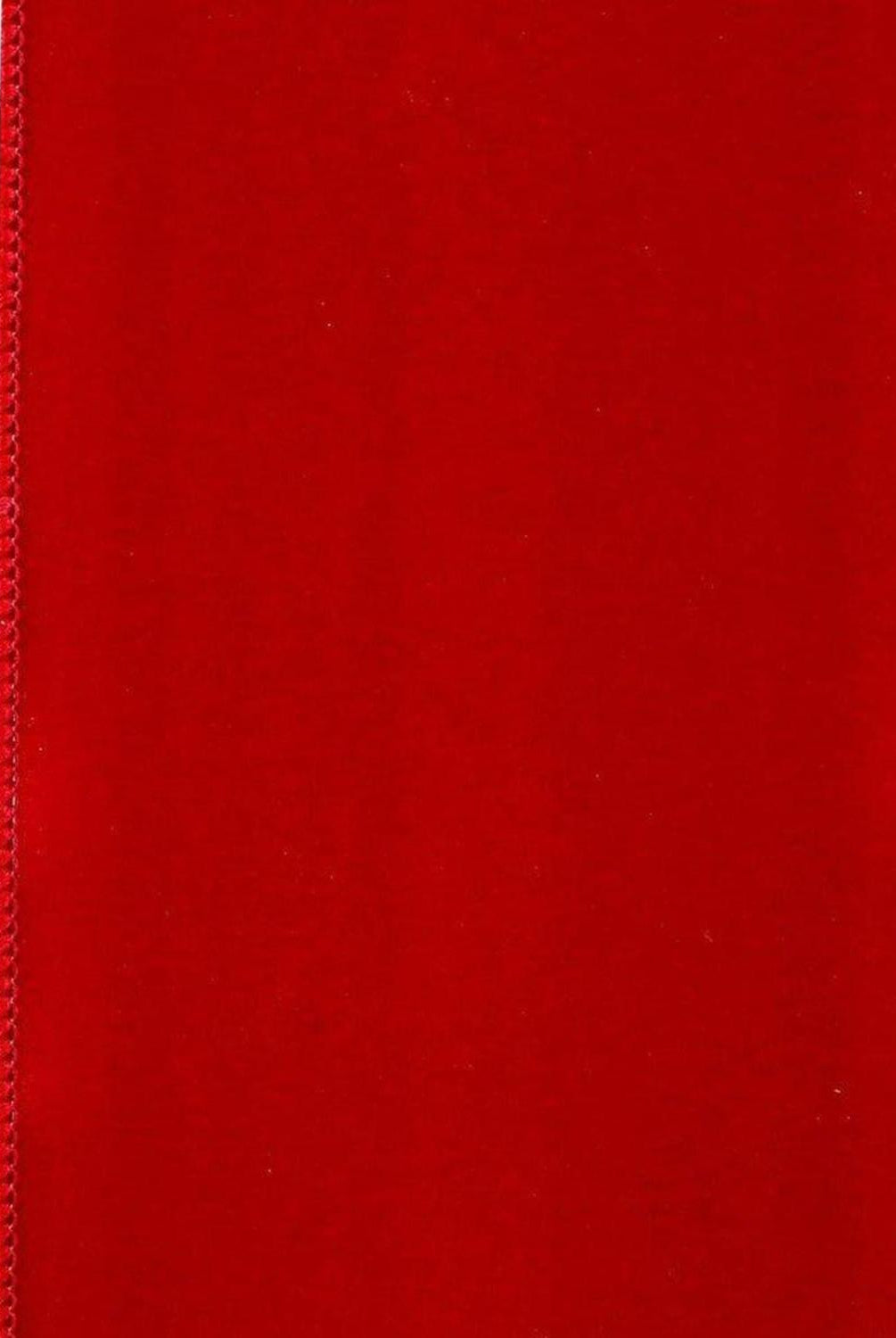 4 inch Value Velvet Ribbon: Red (10 Yards)