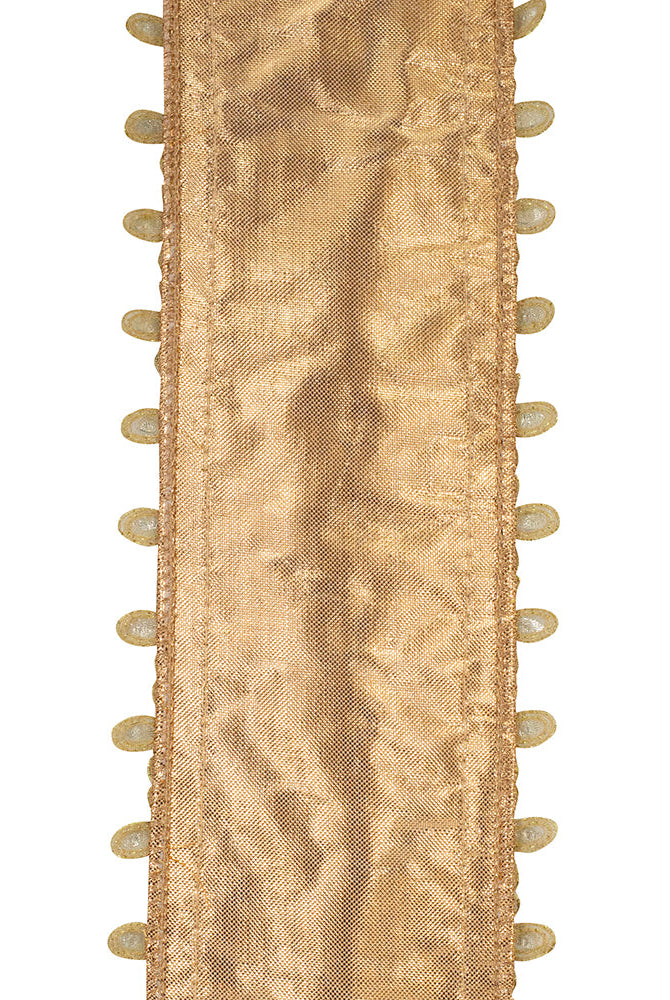 Shop For 4" Jewel Embroidery Opulence Ribbon: Gold (5 Yards)