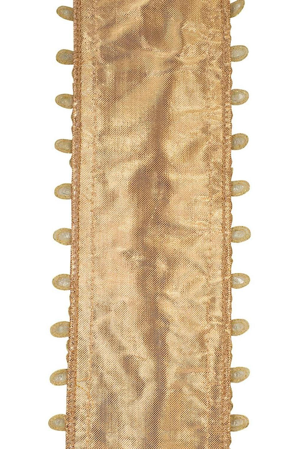 Shop For 4" Jewel Embroidery Opulence Ribbon: Gold (5 Yards)