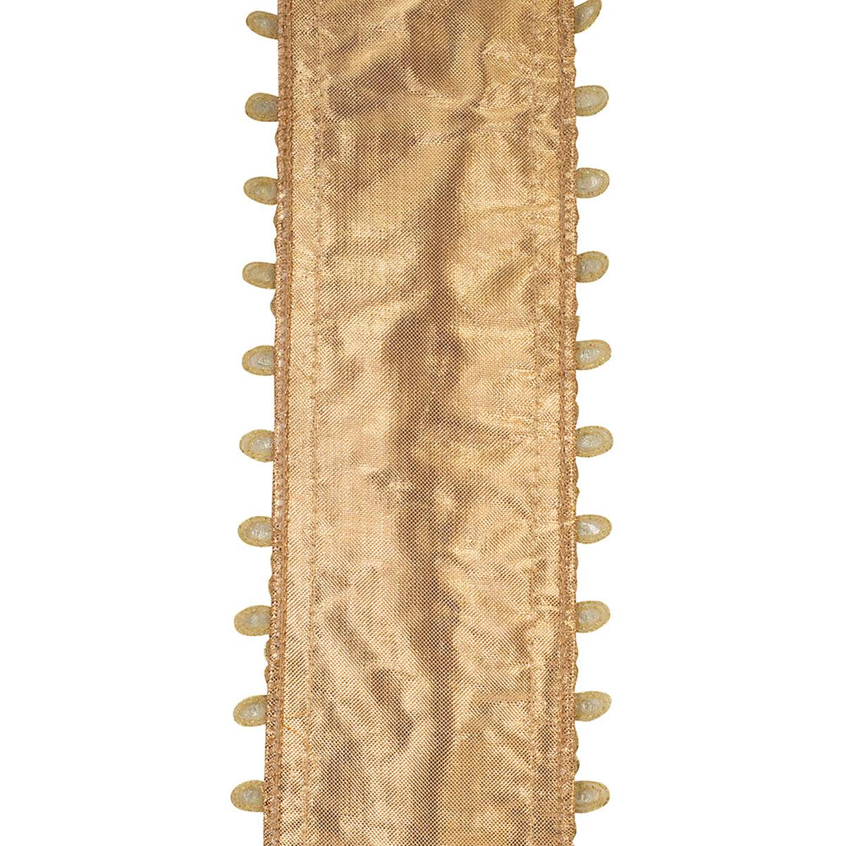 Shop For 4" Jewel Embroidery Opulence Ribbon: Gold (5 Yards)