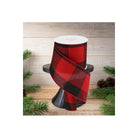 Shop For 4" Large Plaid Checks: Red & Black (10 Yards)