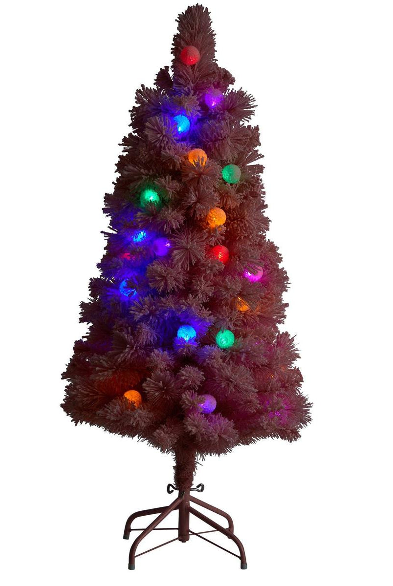 Shop For 4’ LED Holiday Frosted Pink Cashmere Christmas Tree