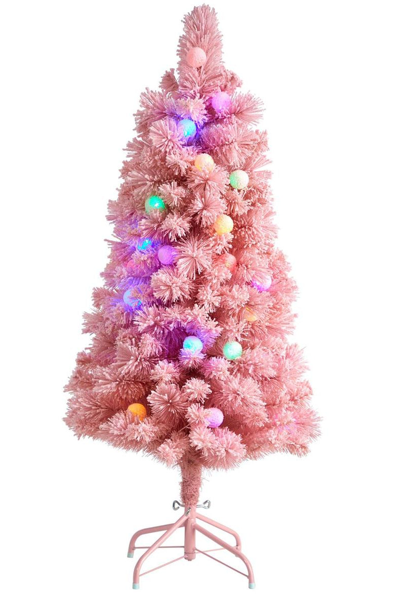 Shop For 4’ LED Holiday Frosted Pink Cashmere Christmas Tree