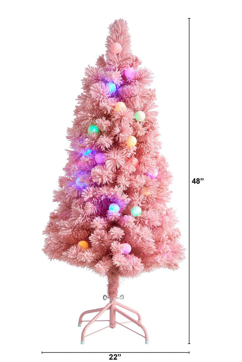 Shop For 4’ LED Holiday Frosted Pink Cashmere Christmas Tree