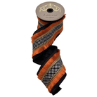 Shop For 4" Metallic Dupion Fringe Ribbon: Check (5 Yards)