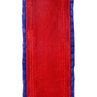 Shop For 4" Metallic Pleated Dupioni Ribbon: Red/Blue (5 Yards)