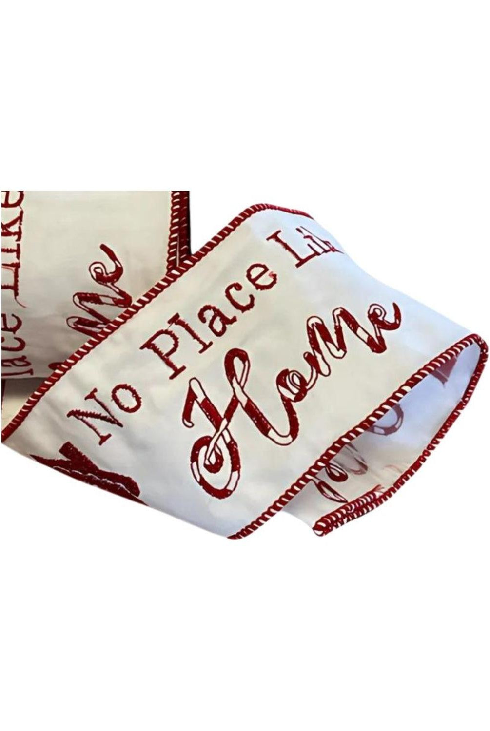 4" No Place Like Home Ribbon: Red (5 Yards)