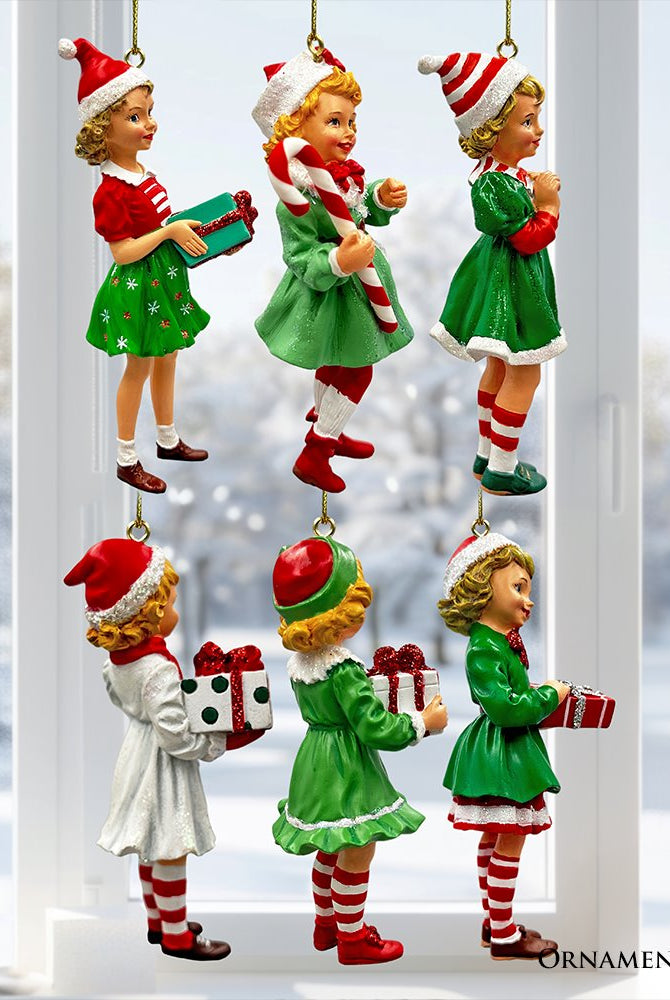 Shop For 4" Nostalgic Victorian Christmas Girl (Set of 6)