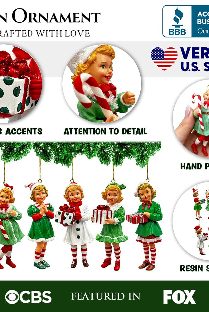 Shop For 4" Nostalgic Victorian Christmas Girl (Set of 6)